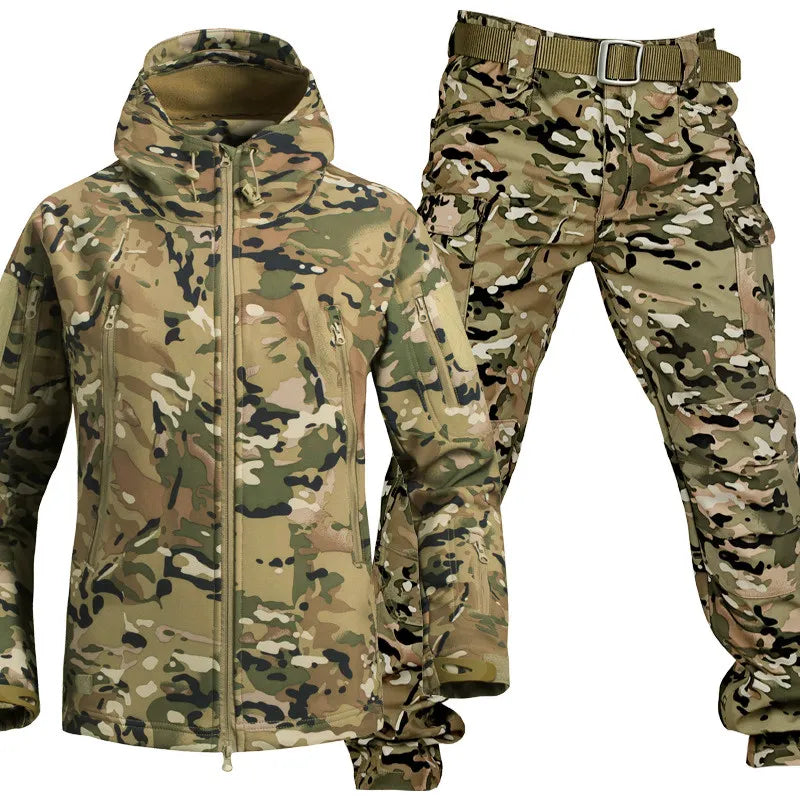 Callan | Men's Co-ord Set Waterproof Windproof Fleece-Lined Outdoor Two-Piece Jacket Trousers Warm Insulated Technical Functional