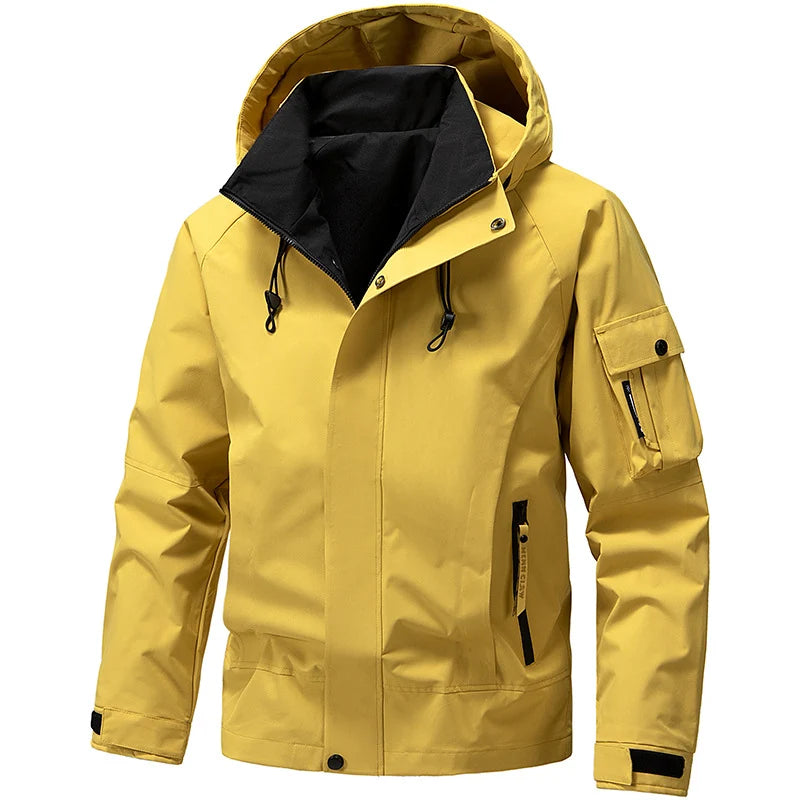 Maxton | Men's Jacket Hooded Waterproof Zip Front Windproof Warm Functional Casual Everyday Outdoor Autumn Winter Outerwear