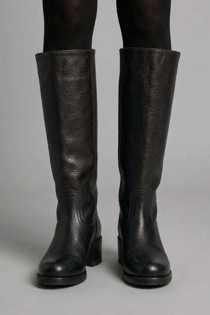 Melody | Women's Boots Orthopaedic Mid-Calf Shaft Rounded Toe Structured Heel Cushioned Comfort Pull-On Everyday Autumn Winter