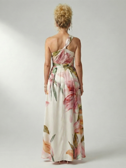 Women's Light Floral Print Maxi Dress
