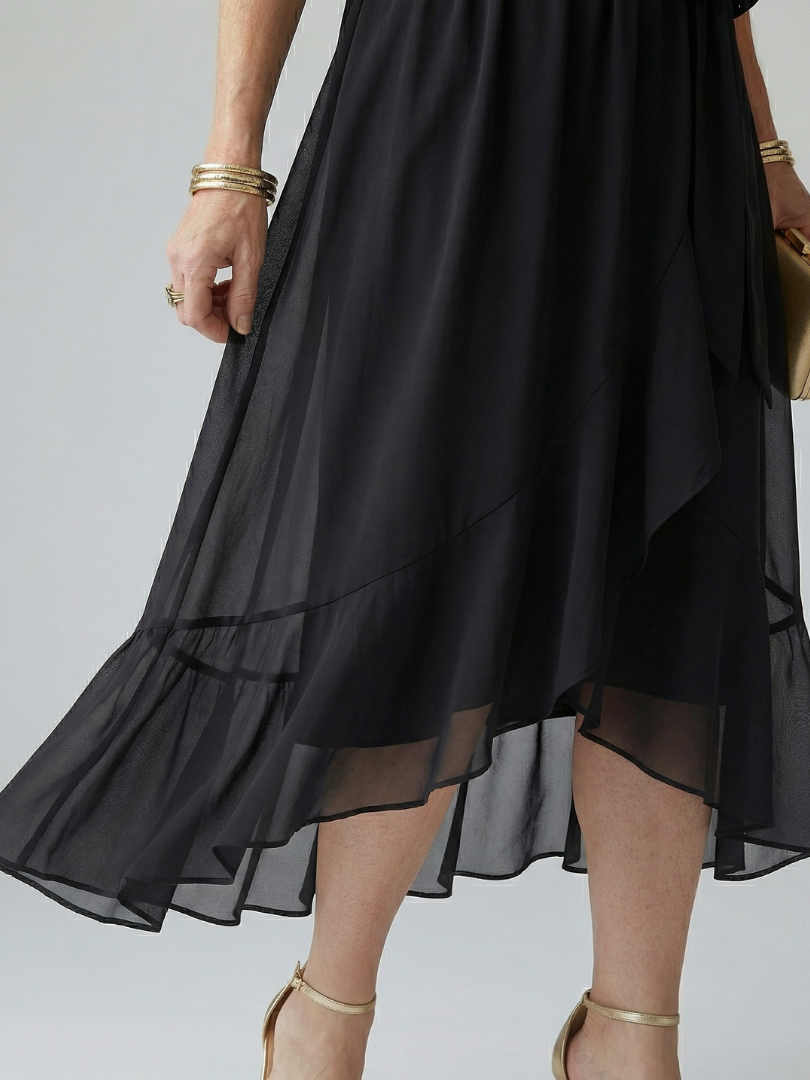 Women's Light Drape Midi Dress