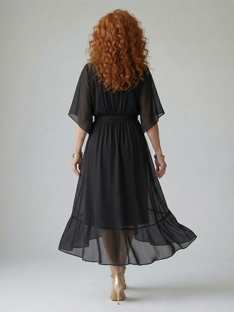 Women's Light Drape Midi Dress