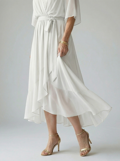 Women's Light Drape Midi Dress