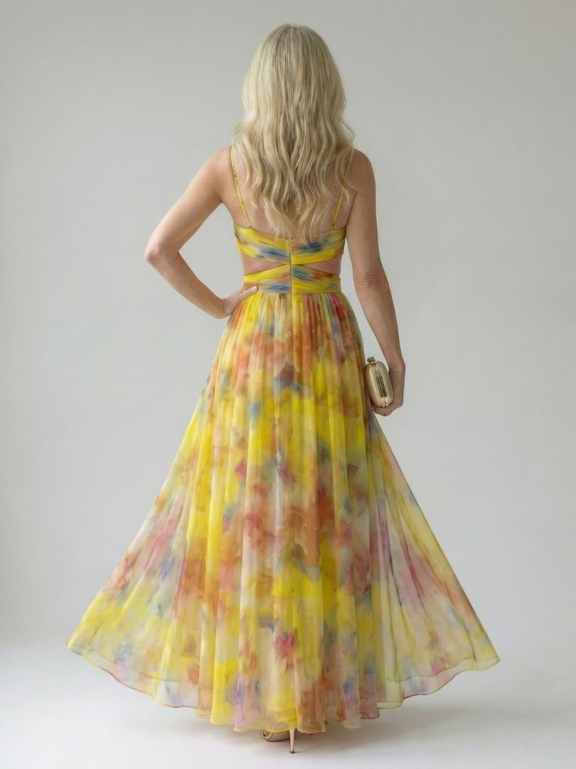 Women's Soft Wrap Floral Maxi Dress