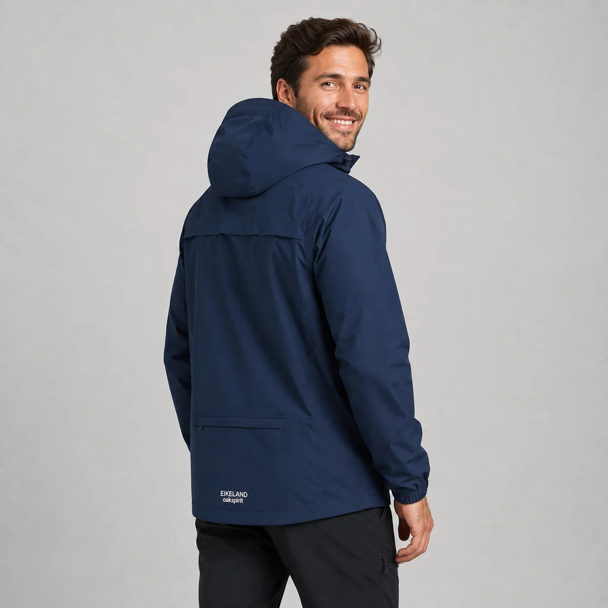 Louie | Men's Rain Jacket Hooded Lightweight Shell Waterproof Windproof Packable Functional Casual Everyday Outdoor Autumn Winter
