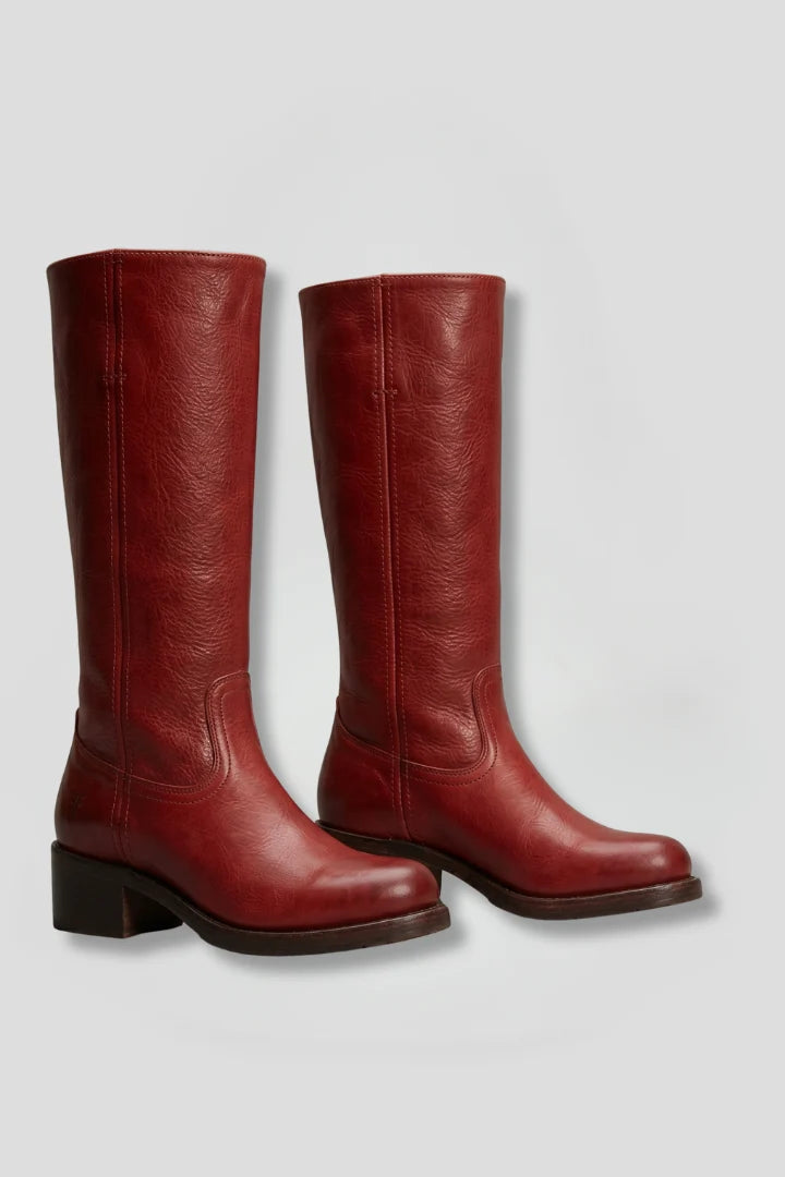 Melody | Women's Boots Orthopaedic Mid-Calf Shaft Rounded Toe Structured Heel Cushioned Comfort Pull-On Everyday Autumn Winter