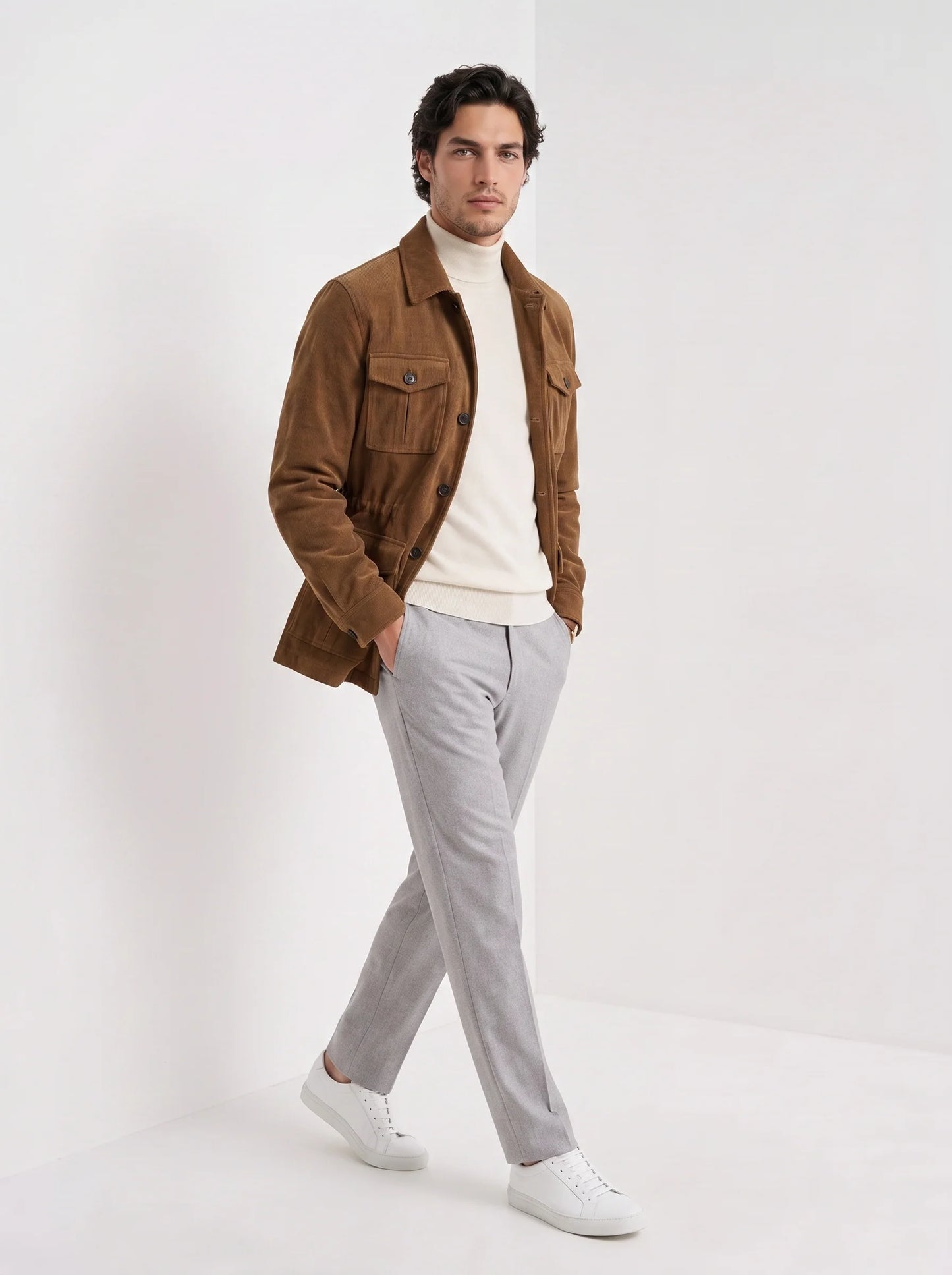 Banks | Men's Jacket Italian Slim Fit Hunting Structured Tailored Refined Smart Casual Everyday Layering Autumn Winter Outerwear