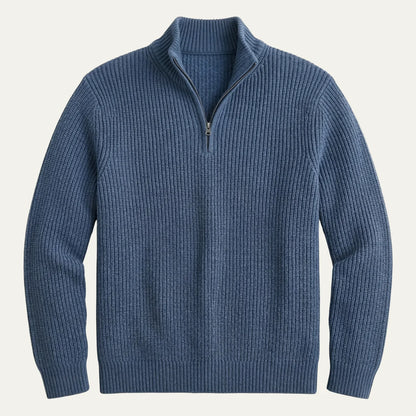 Hamish | Men's Merino Wool Sweater Half-Zip Pullover Premium Soft Warm Durable Smart Casual Everyday Layering Autumn Winter