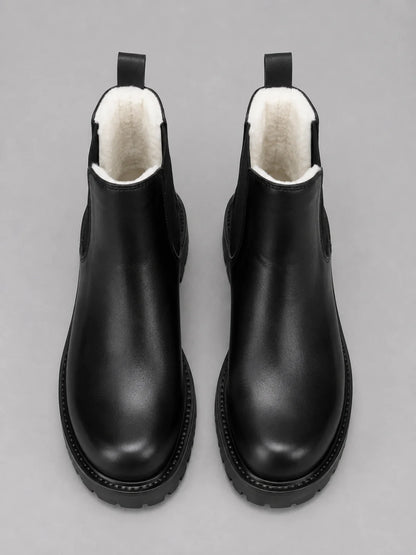 Alonzo | Men's Chelsea Boots Chunky Slip-On Thick Sole Smart Casual Structured Refined Everyday Autumn Winter Durable Versatile