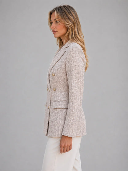 Ruth | Women's Blazer Double-Breasted Tweed Tailored Smart Structured Refined Occasion Office Everyday Autumn Winter Layering Chic