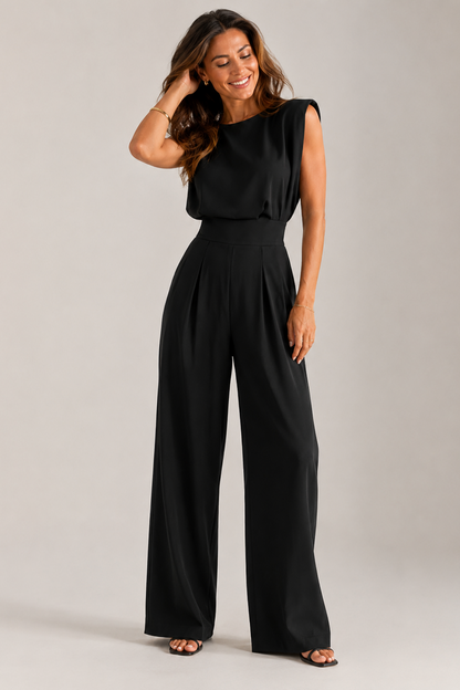Women's V-Neck Casual Jumpsuit