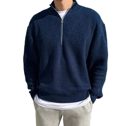 Men's Half-Zip Knit Sweater