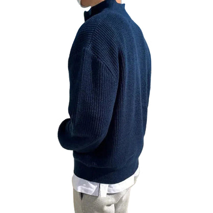 Men's Half-Zip Knit Sweater