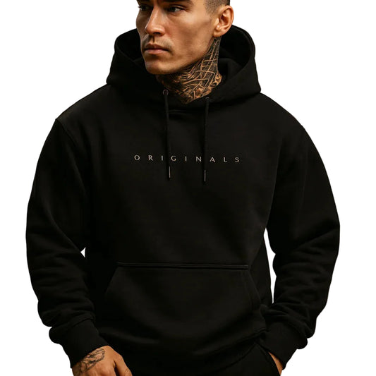Men’s Hoodie with Front Pocket and Drawstring