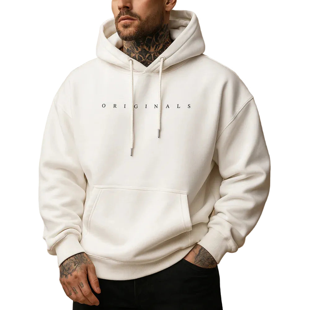 Men’s Hoodie with Front Pocket and Drawstring