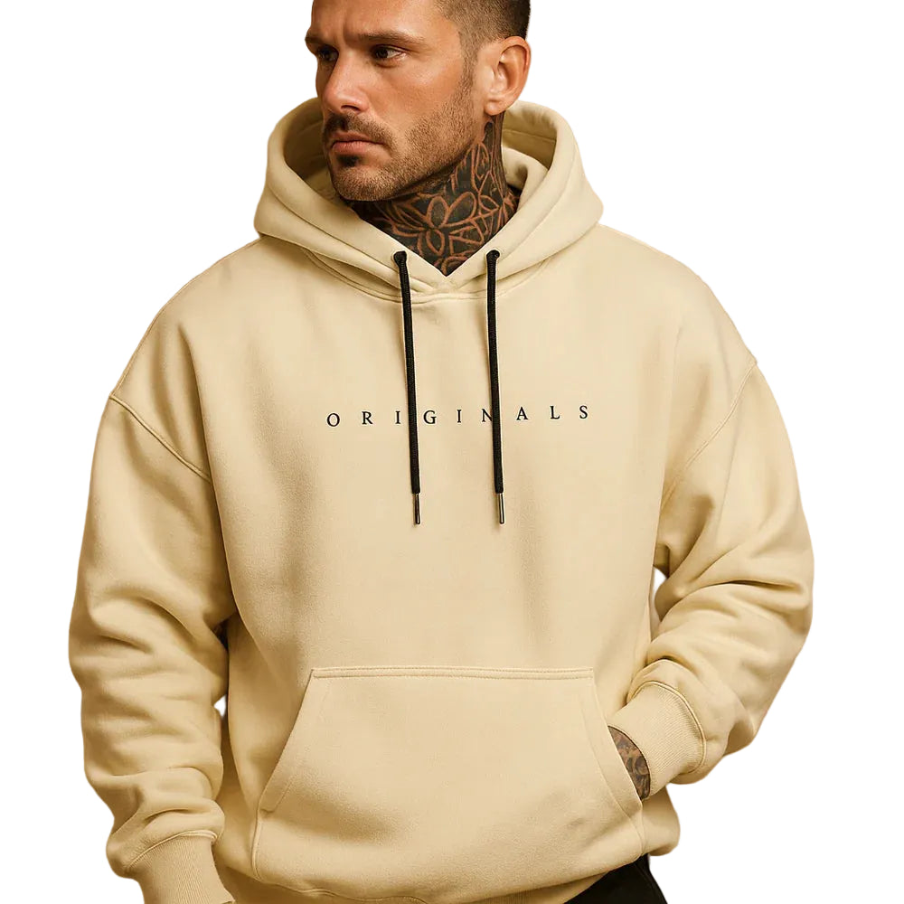 Men’s Hoodie with Front Pocket and Drawstring