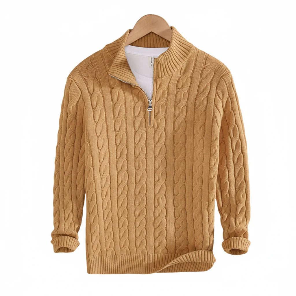 Men's Long-Sleeve Half-Zip Sweater