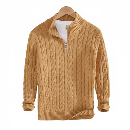 Men's Long-Sleeve Half-Zip Sweater