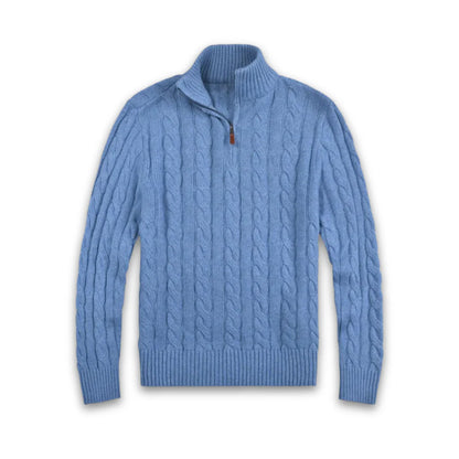 Men's Long-Sleeve Half-Zip Sweater