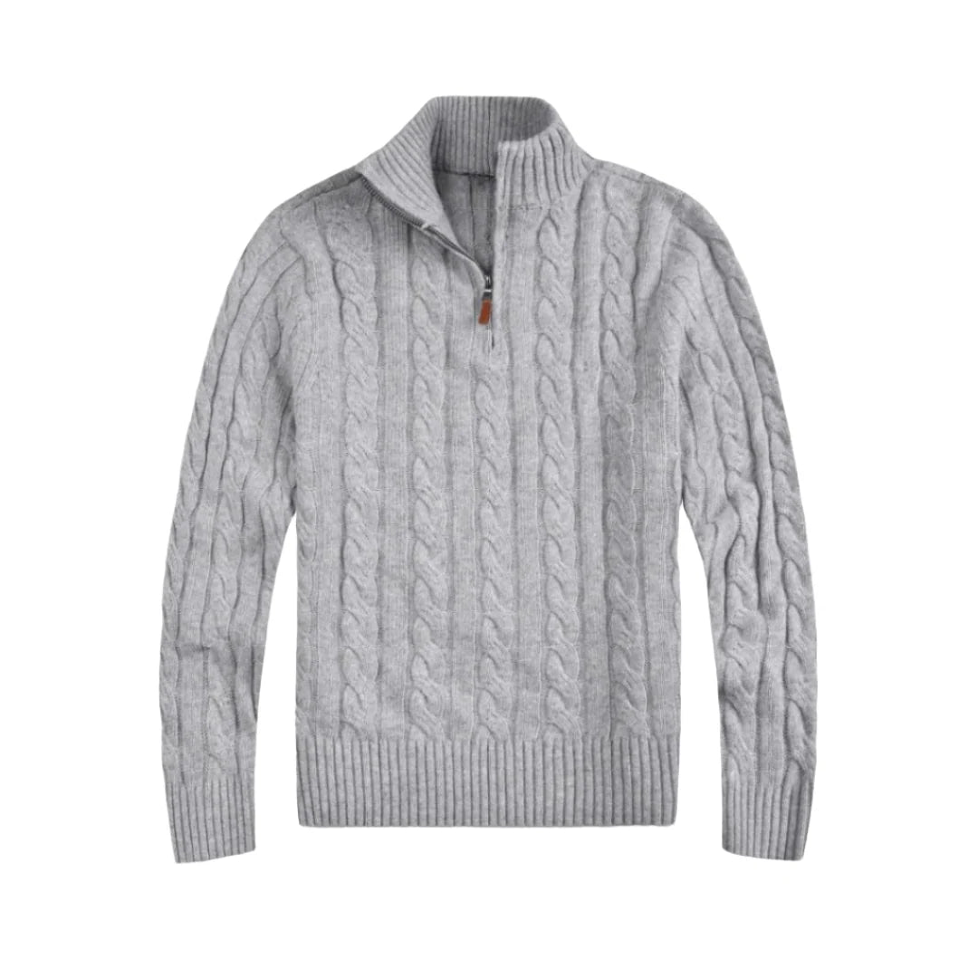 Men's Long-Sleeve Half-Zip Sweater