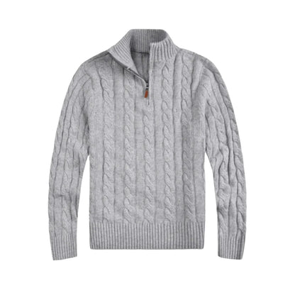 Men's Long-Sleeve Half-Zip Sweater