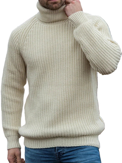 Men's Long-Sleeve Ribbed Turtleneck Sweater