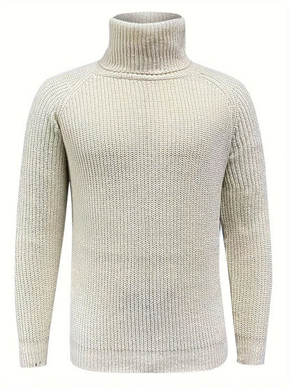 Men's Long-Sleeve Ribbed Turtleneck Sweater