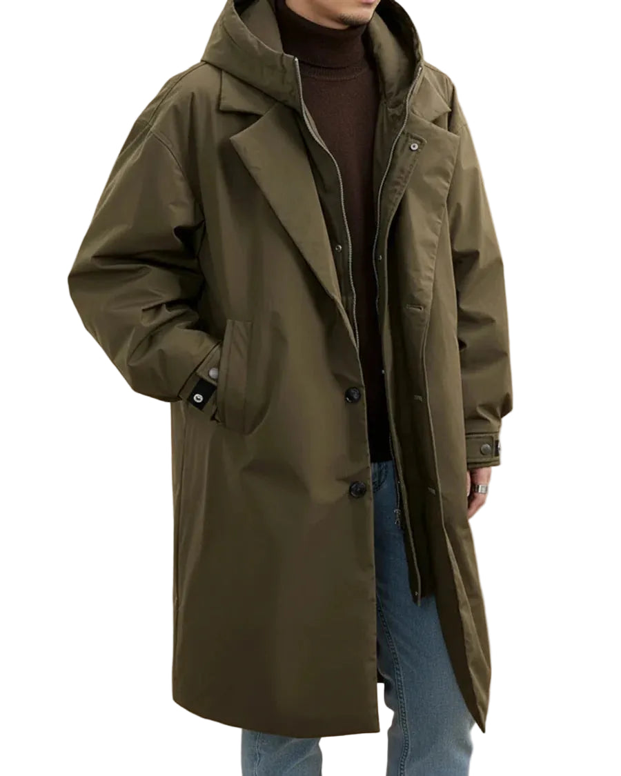Men’s Hooded Long Coat