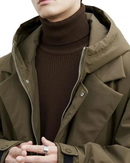 Men’s Hooded Long Coat