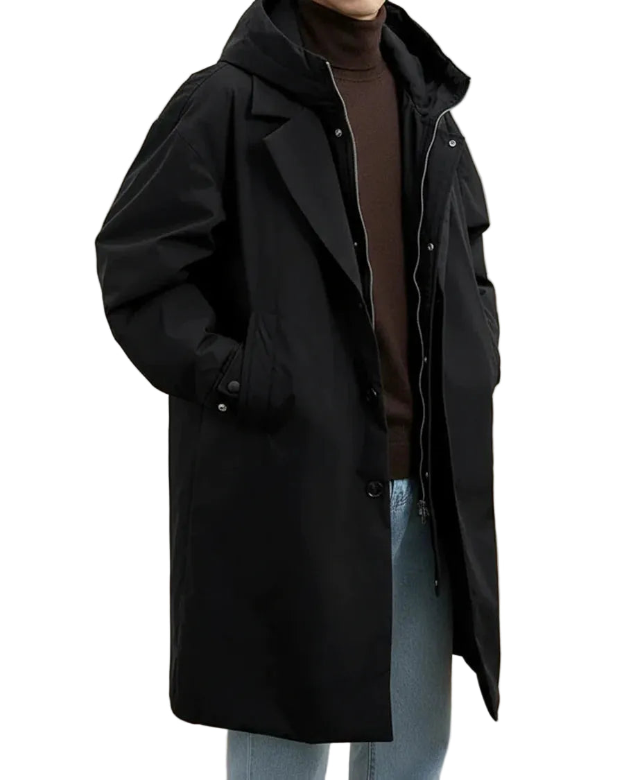 Men’s Hooded Long Coat