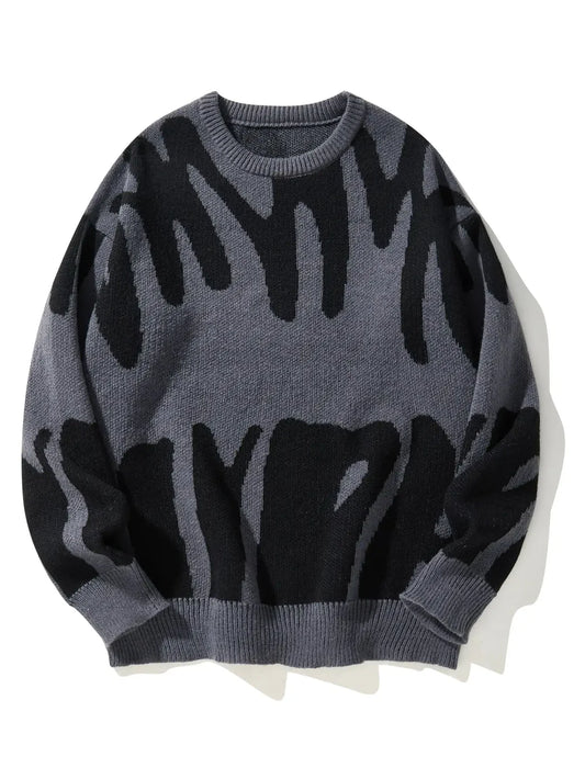 Women’s Abstract Pattern Knit Sweater