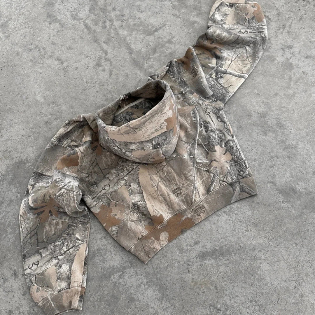 Men’s Camouflage Hoodie With and Without Zipper