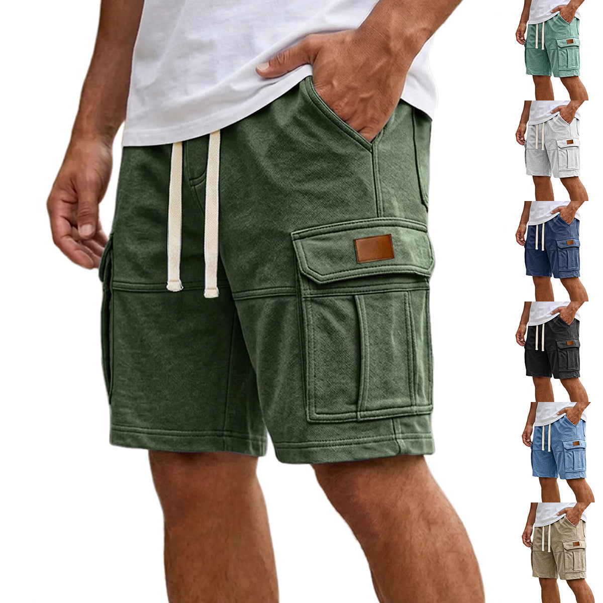 Men's Cargo Shorts with Multiple Pockets