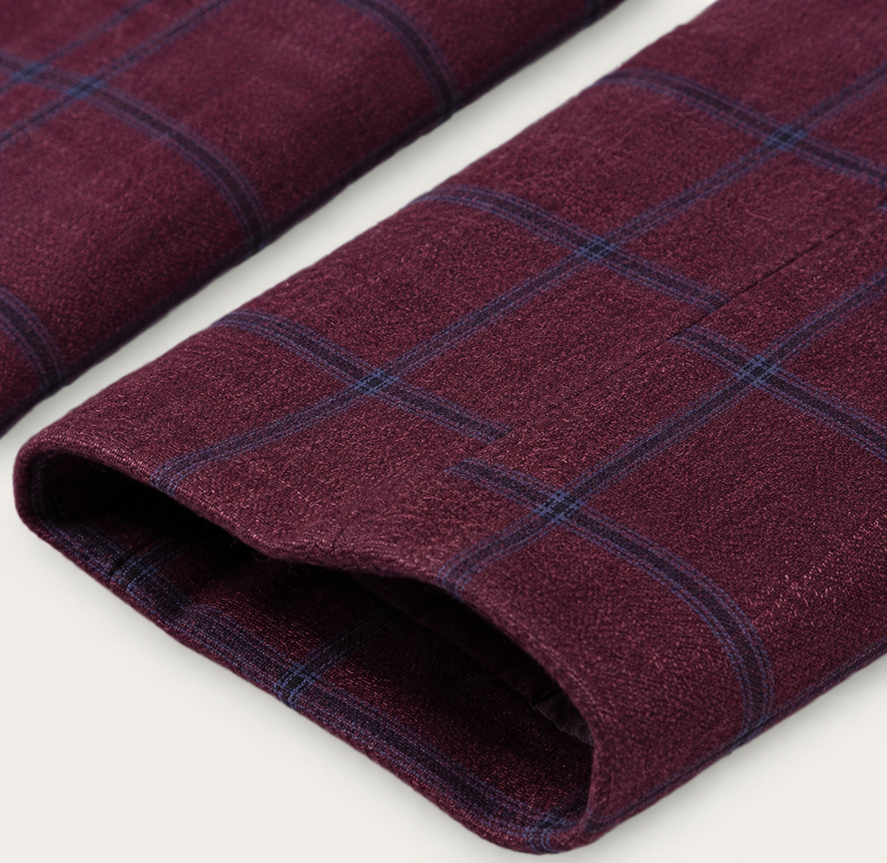 Men's Checked Double Breasted Plaid Blazer Wedding Guest
