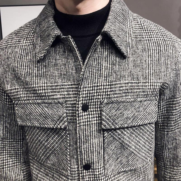 Men’s Checkered Wool Jacket