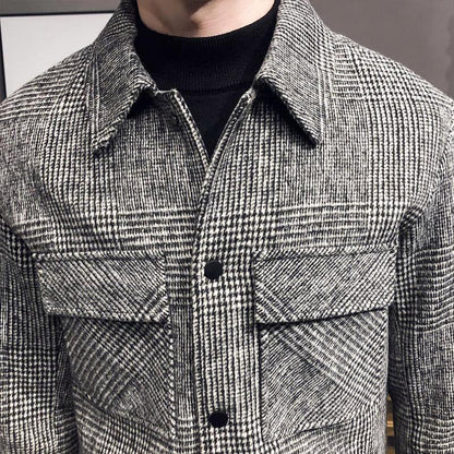 Men’s Checkered Wool Jacket