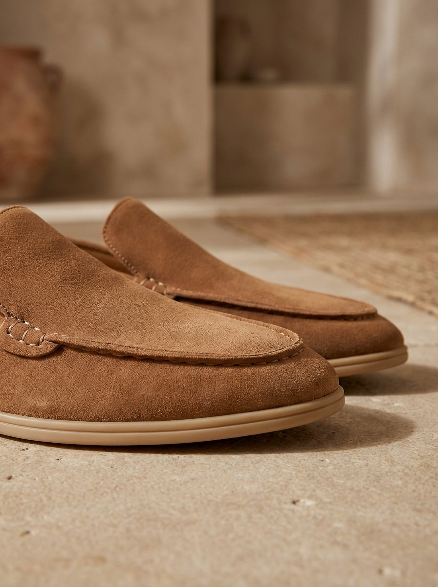 Men's Classic Clean Suede Loafers