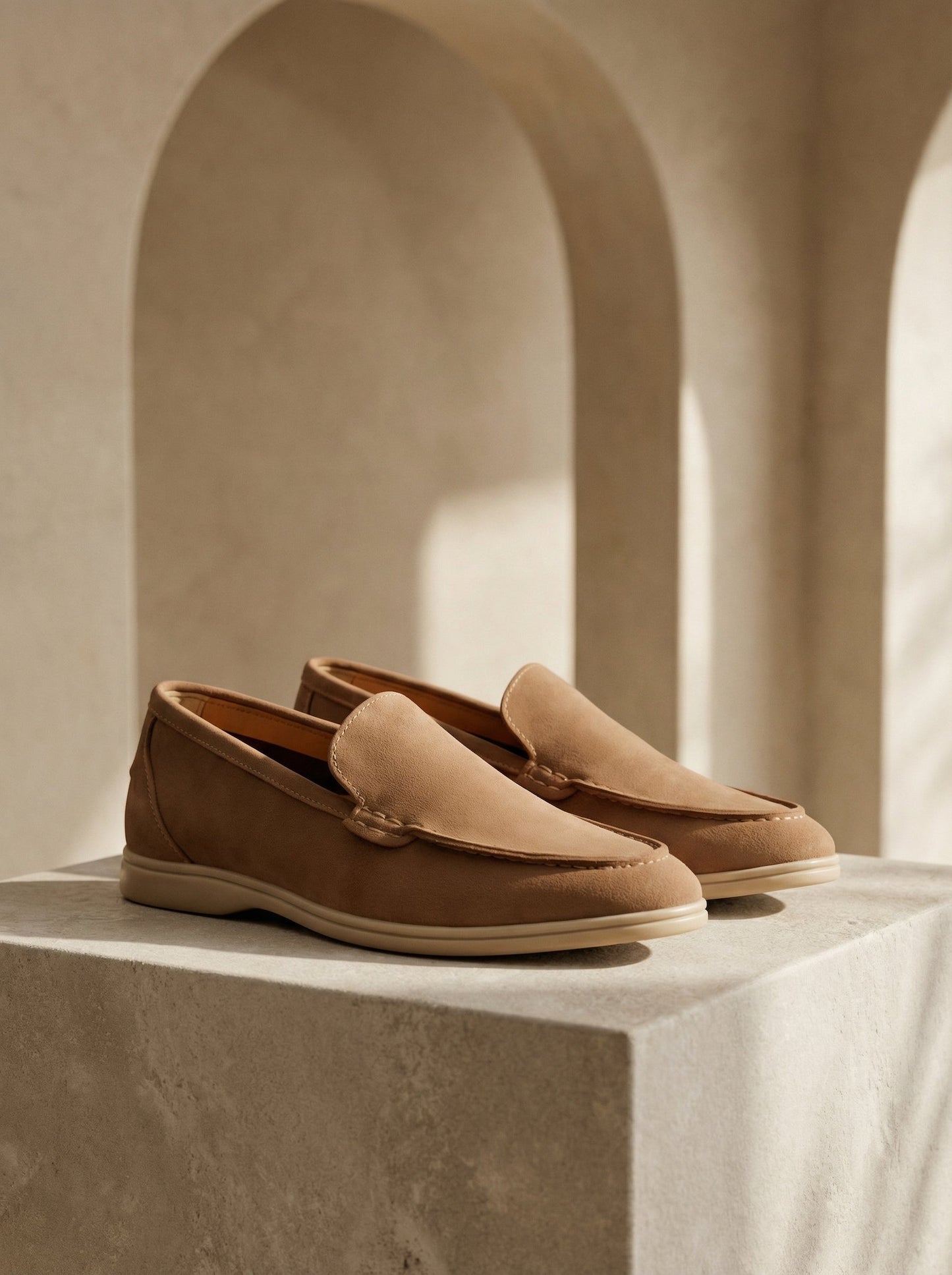 Men's Classic Clean Suede Loafers