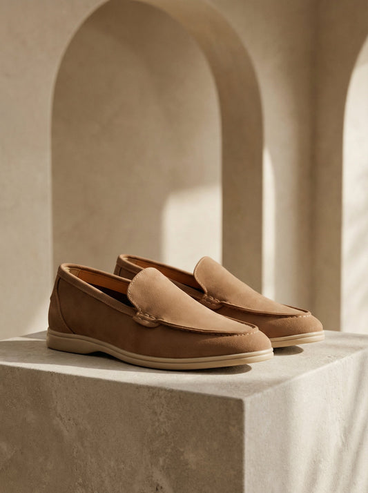 Men's Classic Clean Suede Loafers