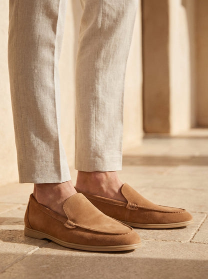 Men's Classic Clean Suede Loafers
