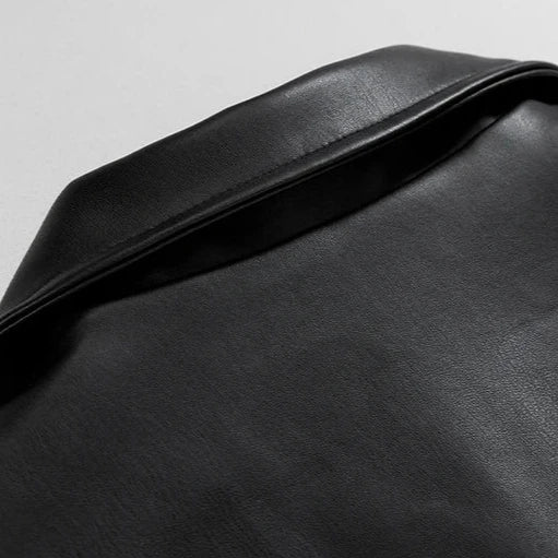 Men’s Classic Faux Leather Jacket