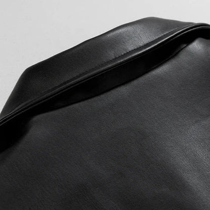 Men’s Classic Faux Leather Jacket