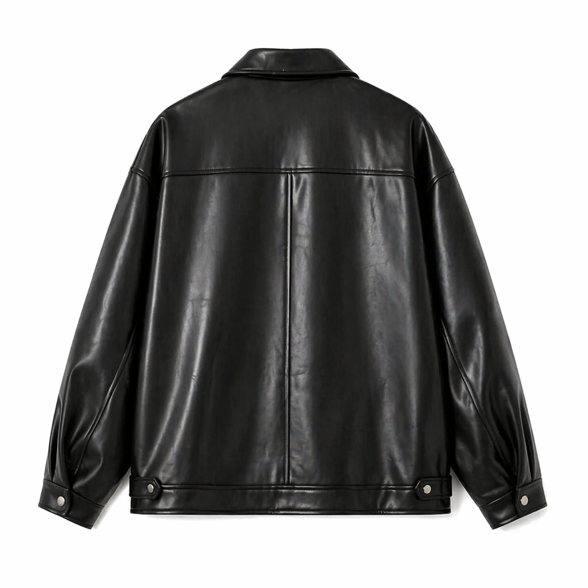 Arthur | Men's Faux Leather Jacket Classic Zip-Front Structured Moto Casual Refined Everyday Streetwear Outerwear