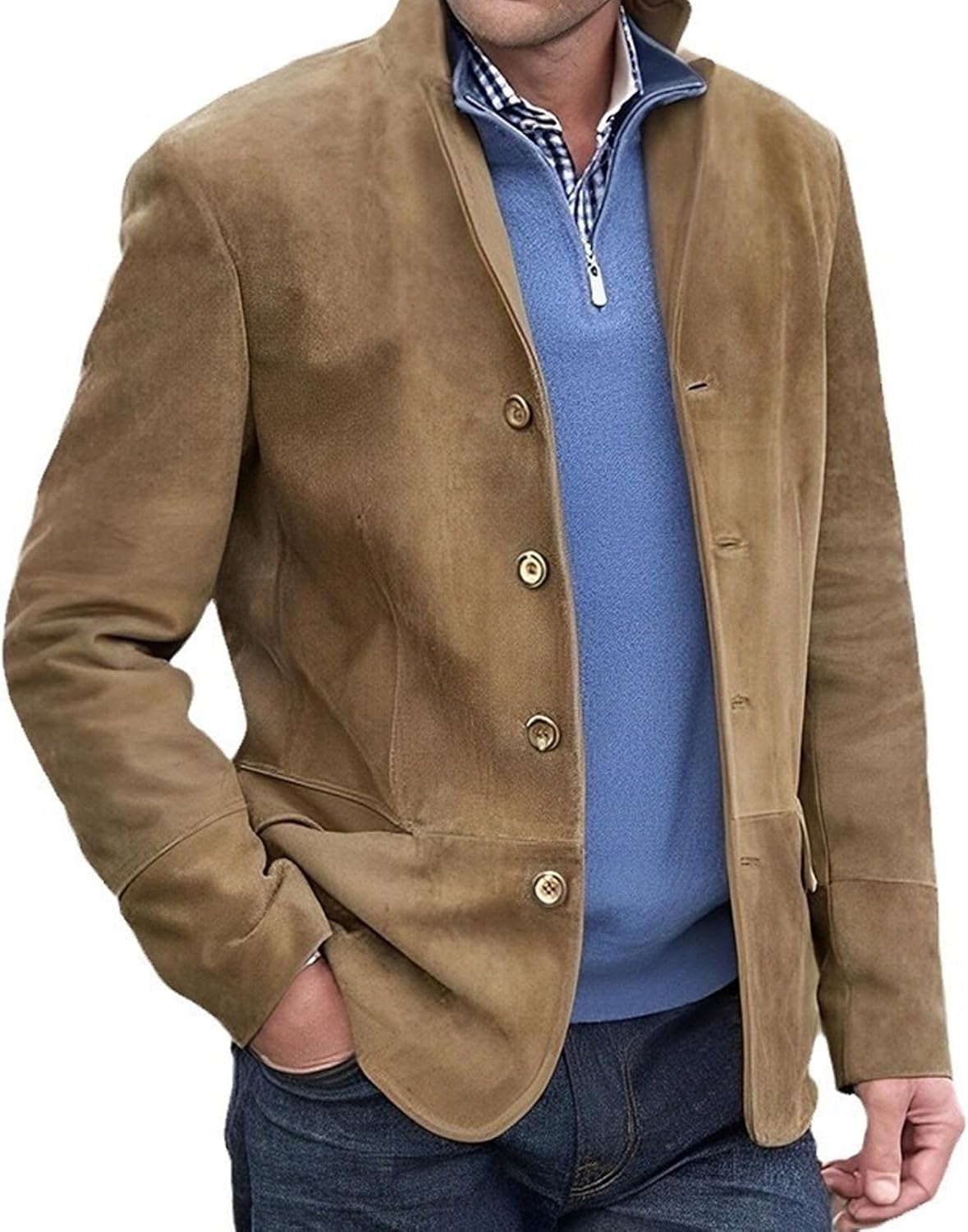 Carter | Men's Blazer Single-Button Notched Lapel Structured Tailored Smart Formal Occasion Business Refined Layering Modern