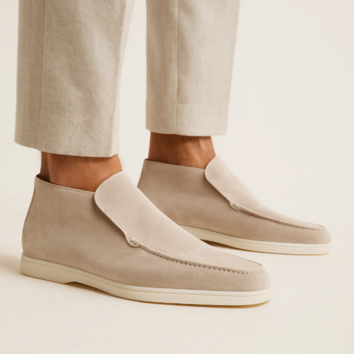Men's Classic Slip-On Suede Loafers