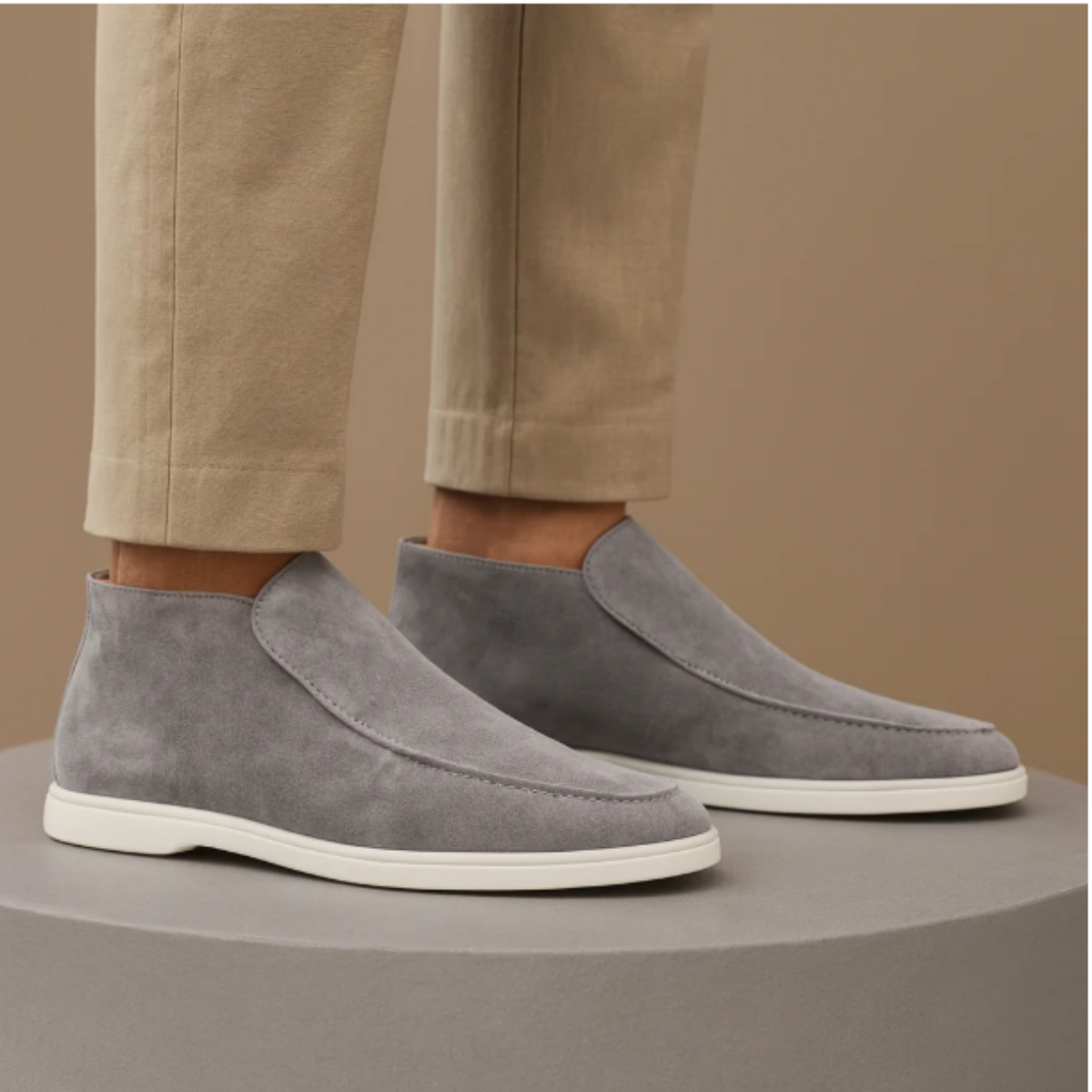Men's Classic Slip-On Suede Loafers