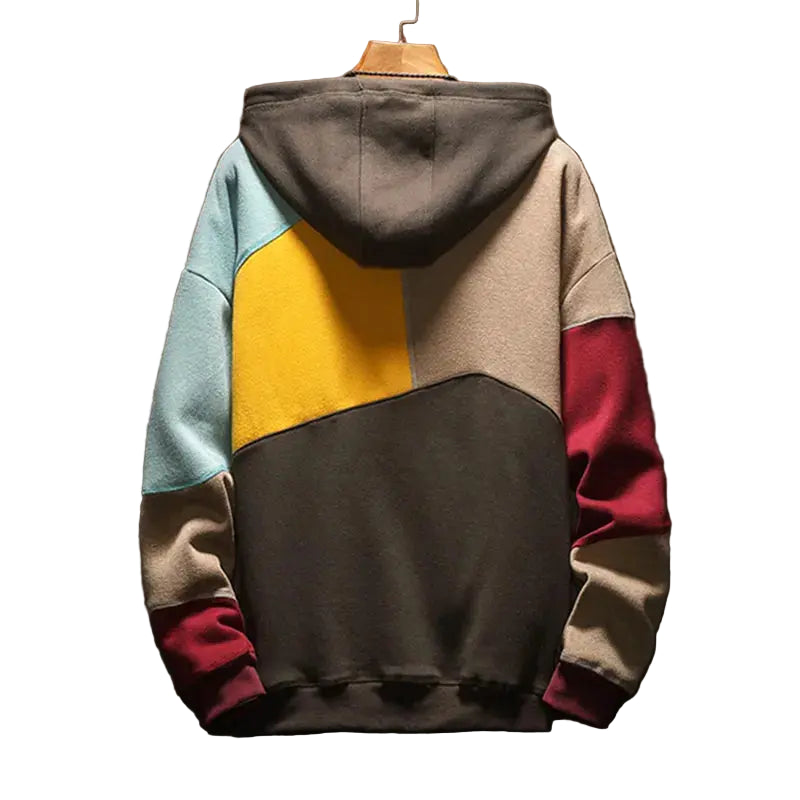 Men’s Color-Block Hooded Sweatshirt