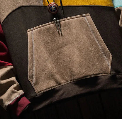 Men’s Color-Block Hooded Sweatshirt