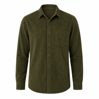 Men’s Corduroy Button Up Shirt