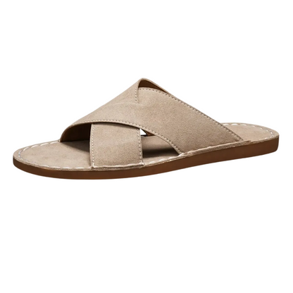 Men's Cross Strap Slide Sandals